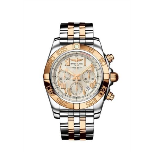 Breitling Chronomat 44 Paslanmaz Çelik / Pembe Altın / Sierra Gümüş Roman  / Bilezik, referans CB011012/G677/375C