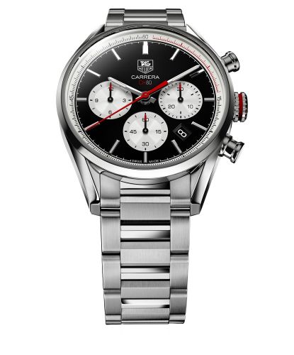 TAG Heuer Carrera CH80 Paslanmaz Çelik / Siyah / Bilezik, referans CBA2110.BA0723