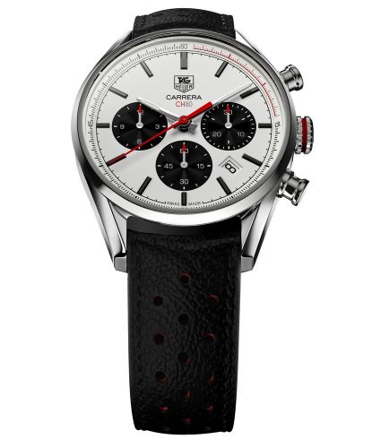 TAG Heuer Carrera CH80 Paslanmaz Çelik / Gümüş / Calf, referans CBA2111.FC6347
