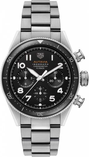 TAG Heuer Autavia Heuer 02 Isograph Paslanmaz Çelik / Siyah / Bilezik, referans CBE5113.BA0650