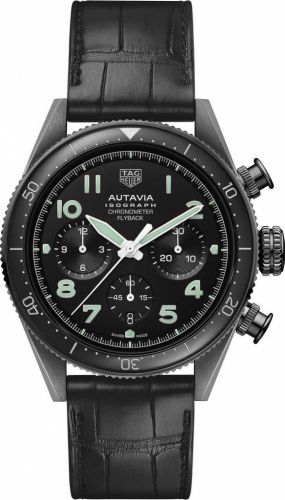 TAG Heuer Autavia Heuer 02 Isograph Paslanmaz Çelik / Siyah / Bilezik, referans CBE5115.FC8280