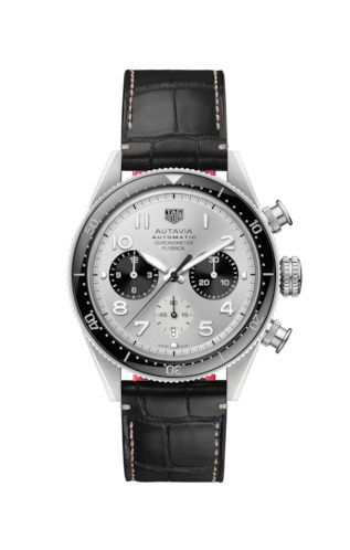 TAG Heuer Autavia Heuer 02 Chronometer Flyback Paslanmaz Çelik / Panda 42mm, referans CBE511B.FC8279
