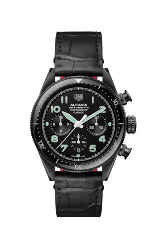 TAG Heuer Autavia Heuer 02 Chronometer Flyback DLC / Siyah 42mm, referans CBE511C.FC8280