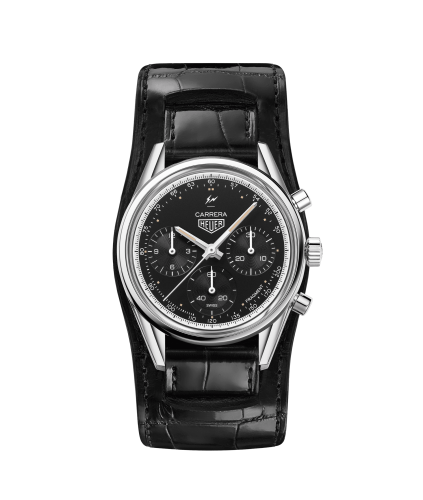 TAG Heuer Carrera Calibre Heuer 02 39 Paslanmaz Çelik / Siyah / Fragment, referans CBK221A.EB0171