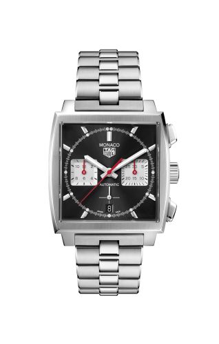 Monaco Calibre Heuer 02 Paslanmaz Çelik / Siyah / Bilezik