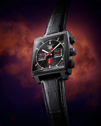 TAG Heuer Monaco Calibre Heuer 02 Titanyum DLC / Max Verstappen, referans CBL2180.FC6497-MV