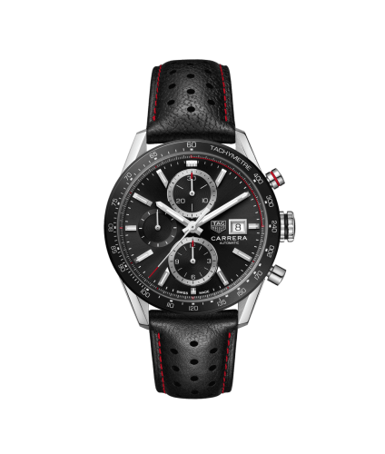 TAG Heuer Carrera Calibre 16 41 Paslanmaz Çelik / Siyah / Calf, referans CBM2110.FC6454