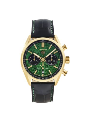 TAG Heuer Carrera Calibre Heuer 02 42 Sarı Altın / Cortina Watch 50. Yıl Dönümü, referans CBN2043.EB0261
