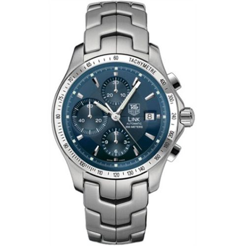 TAG Heuer Link Automatic Chronograph Paslanmaz Çelik / Mavi 42mm, referans CJF2114.BA0594