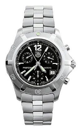 TAG Heuer 2000 Exclusive Chronograph Quartz Paslanmaz Çelik / Siyah, referans CN1110.BA0337