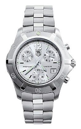 TAG Heuer 2000 Exclusive Chronograph Quartz Paslanmaz Çelik / Gümüş, referans CN1111.BA0337