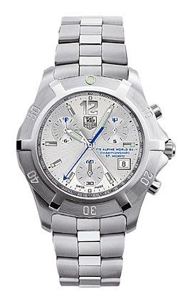 2000 Exclusive Chronograph Quartz Paslanmaz Çelik / Alpine Ski World Championship St. Moritz