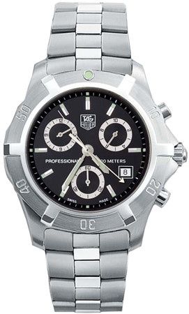 2000 Exclusive Chronograph Quartz Paslanmaz Çelik / Siyah