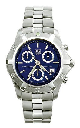 TAG Heuer 2000 Exclusive Chronograph Quartz Paslanmaz Çelik / Mavi, referans CN111G.BA0337