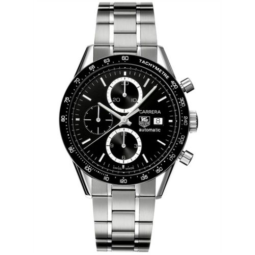 TAG Heuer Carrera Calibre 16 41 Paslanmaz Çelik / Siyah / Bilezik, referans CV2010.BA0794