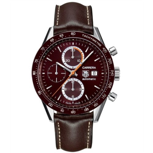 TAG Heuer Carrera Calibre 16 41 Paslanmaz Çelik / Kahverengi / Calf, referans CV2013.FC6234