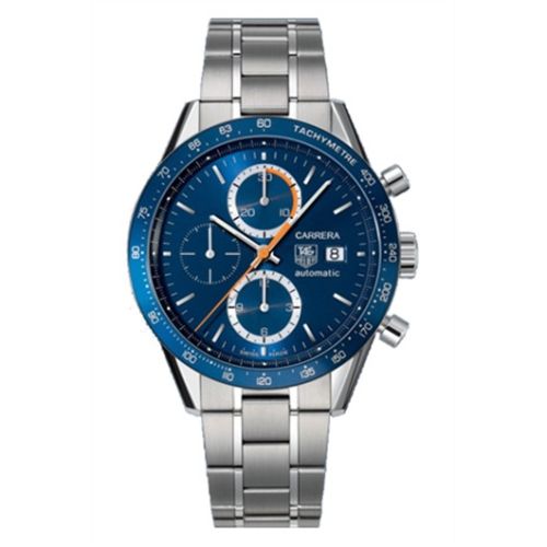 TAG Heuer Carrera Calibre 16 41 Paslanmaz Çelik / Mavi / Bilezik, referans CV2015.BA0786