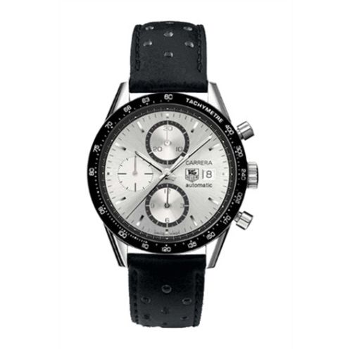 TAG Heuer Carrera Calibre 16 41 Paslanmaz Çelik / Gümüş / Calf, referans CV2017.FC6205