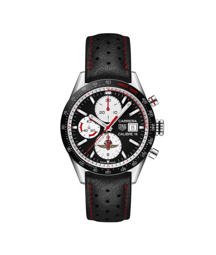 TAG Heuer Carrera Calibre 16 41 Paslanmaz Çelik / Siyah Retro / Indy 500, referans CV201AS.FC6429