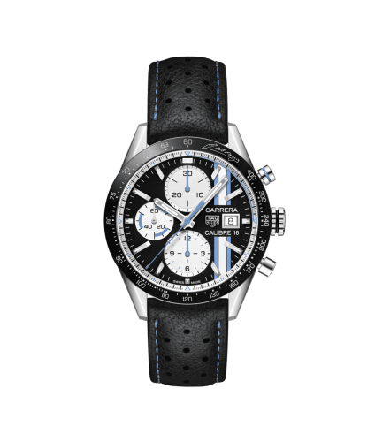 TAG Heuer Carrera Calibre 16 41 Paslanmaz Çelik / Siyah Retro / Fangio, referans CV201AT.FC6475