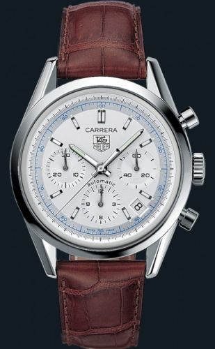 TAG Heuer Carrera Automatic Chronograph Paslanmaz Çelik / Gümüş, referans CV2110.FC6181