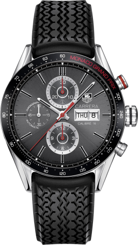 TAG Heuer Carrera Calibre 16 Day Date 43 Paslanmaz Çelik / Gri / Monaco Grand Prix, referans CV2A1M.FT6033
