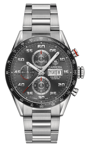 TAG Heuer Carrera Calibre 16 Day Date 43 Paslanmaz Çelik /, referans CV2A1U.BA0738