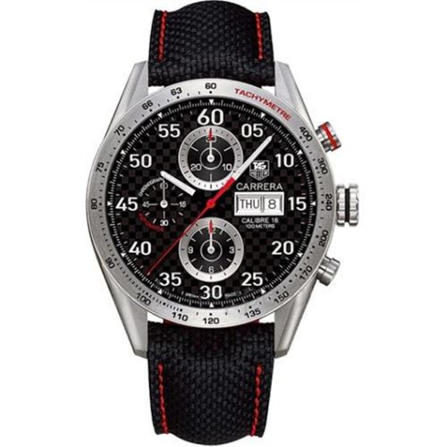 TAG Heuer Carrera Calibre 16 Day Date 43 Titanyum / Carbon, referans CV2A80.FC6256