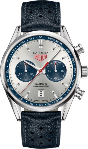 TAG Heuer Carrera Calibre 17 41 Paslanmaz Çelik / Gümüş / Calf, referans CV5111.FC6335