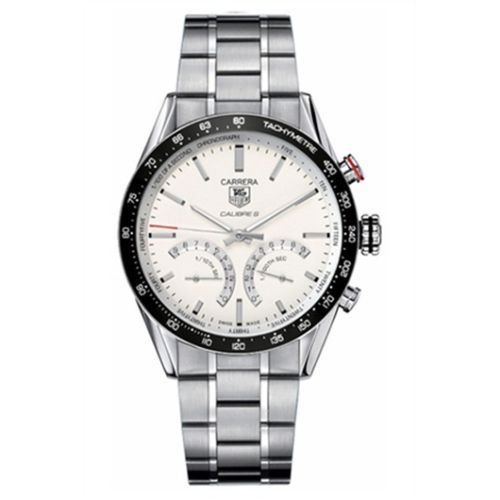 TAG Heuer Carrera Calibre S 43 Paslanmaz Çelik / Gümüş / Bilezik, referans CV7A13.BA0795