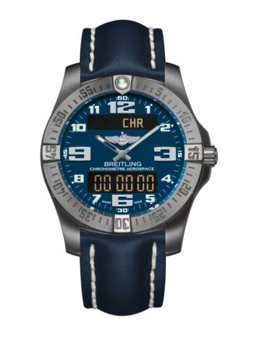 Aerospace Evo Titanyum / Mavi / Calf 43 mm
