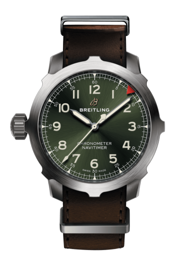 Breitling Navitimer Super 8 B20 Automatic 46 Titanium / Green / NATO, reference EB204010.L535.491X