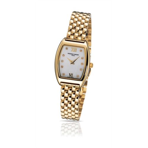 Frederique Constant Art Deco Tonneau Sarı Altın / MOP / Bilezik, referans FC-200MPWD1T25B