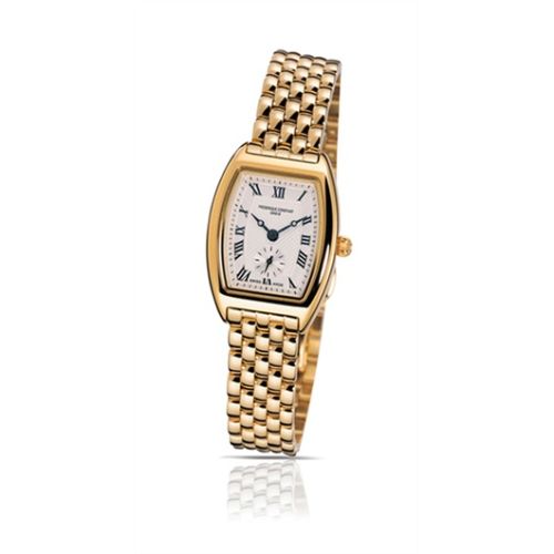 Frederique Constant Art Deco Tonneau Small Second Sarı Altın / Gümüş / Bilezik, referans FC-235M1T25B