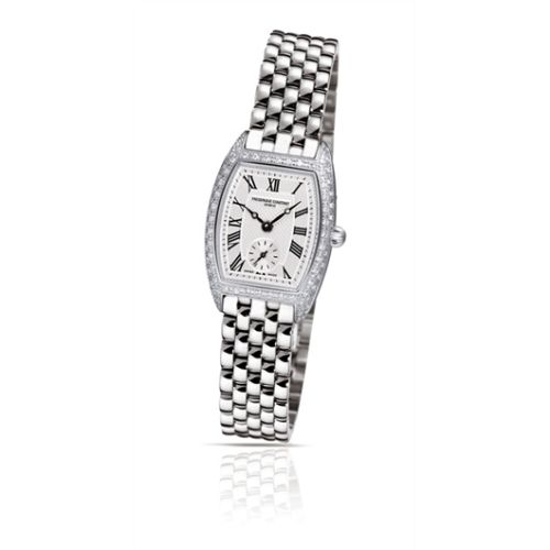 Frederique Constant Art Deco Tonneau Small Second Paslanmaz Çelik - Elmas / Gümüş / Bilezik, referans FC-235M1TPV26B