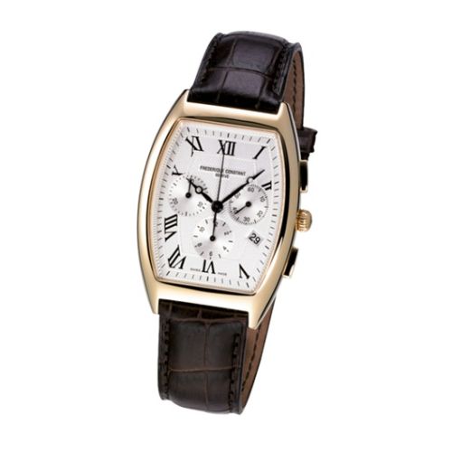 Frederique Constant Art Deco Tonneau Chrono Quartz Sarı Altın / Gümüş, referans FC-292M4T25