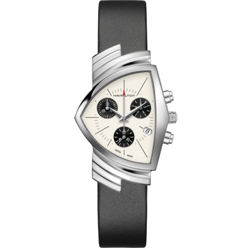 Hamilton Ventura Chrono Quartz 32.3 Paslanmaz Çelik / Panda, referans H24432751