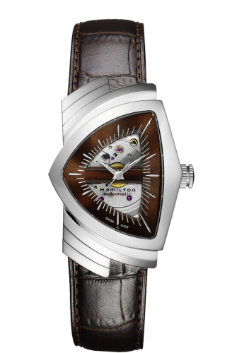 Ventura Automatic Gents Paslanmaz Çelik / Mahogany