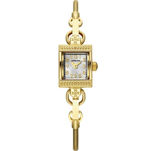 Hamilton Lady Hamilton Vintage Quartz Sarı Altın / MOP, referans H31231113
