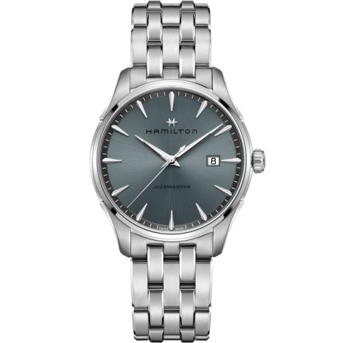 Hamilton Jazzmaster Quartz Stainless Steel / Blue / Bracelet 40mm, reference H32451142