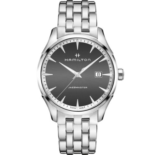Hamilton Jazzmaster Quartz Stainless Steel / Gray / Bracelet 40mm, reference H32451181