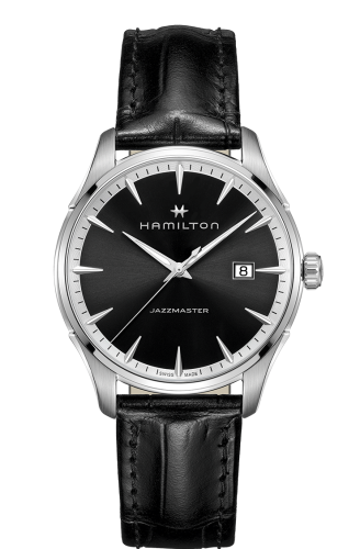 Hamilton Jazzmaster Quartz Stainless Steel / Black 40mm, reference H32451731