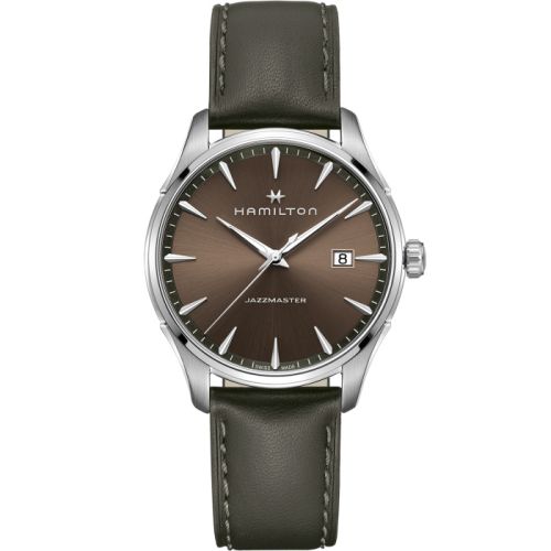 Hamilton Jazzmaster Quartz 40 Stainless Steel / Brown, reference H32451801