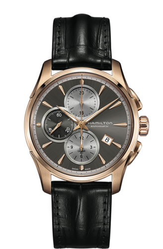 Hamilton Jazzmaster Auto Chrono 42 Pembe Altın / Gri, referans H32546781