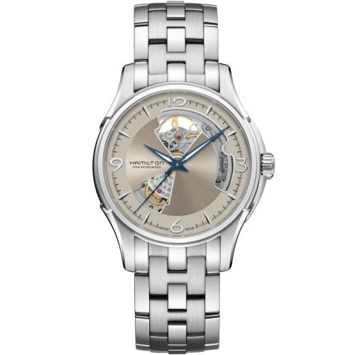 Hamilton Jazzmaster Open Heart 40 Paslanmaz Çelik / Salmon / Bilezik, referans H32565121