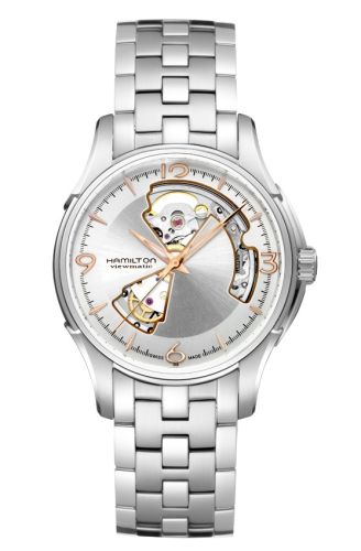 Hamilton Jazzmaster Open Heart 40mm Gümüş Dial Bilezik, referans H32565155