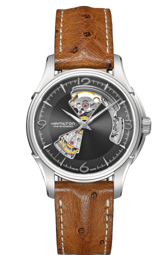 Hamilton Jazzmaster Open Heart 40 Paslanmaz Çelik / Gri, referans H32565585