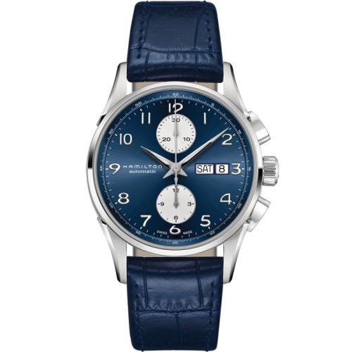 Hamilton Jazzmaster Maestro Chronograph 41 Paslanmaz Çelik / Mavi, referans H32576641