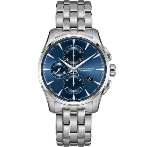 Hamilton Jazzmaster Auto Chrono 42 Paslanmaz Çelik / Mavi / Bilezik, referans H32586141
