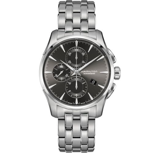 Hamilton Jazzmaster Auto Chrono 42 Paslanmaz Çelik / Gri / Bilezik, referans H32586181